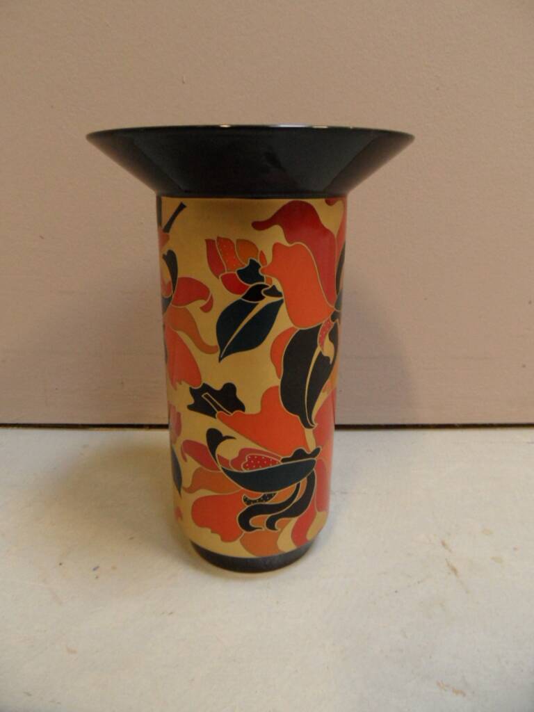 Vintage vase Rosenthal porcelaine noire