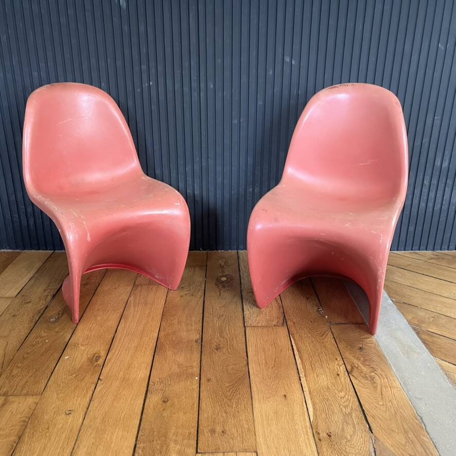 Paire de chaises enfant de Verner Panton
