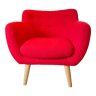 Armchair sentou red fabric, model coogee