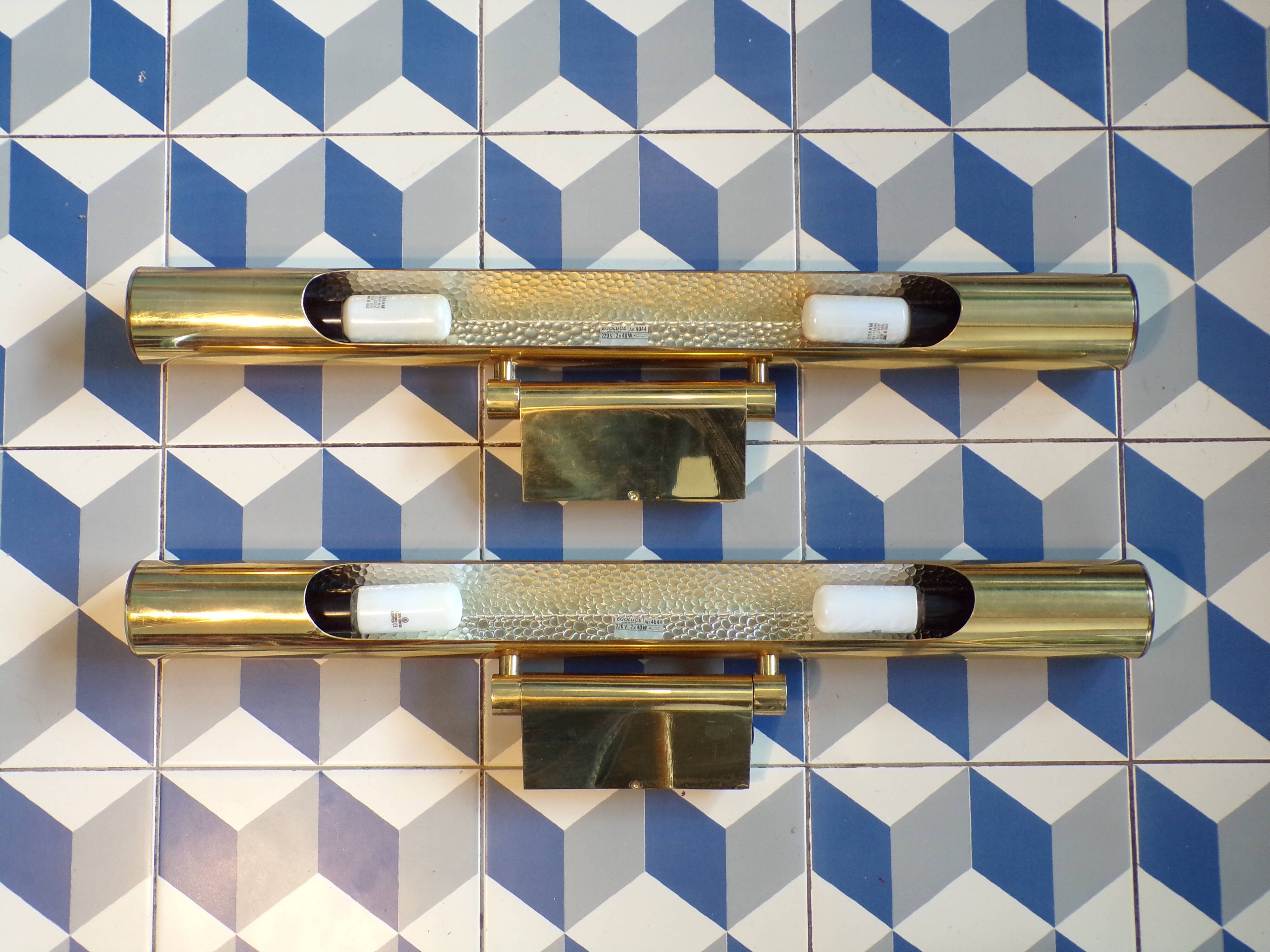 Pair of Egoluce 2-light wall lights