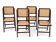 vintage wooden folding chairs with caning