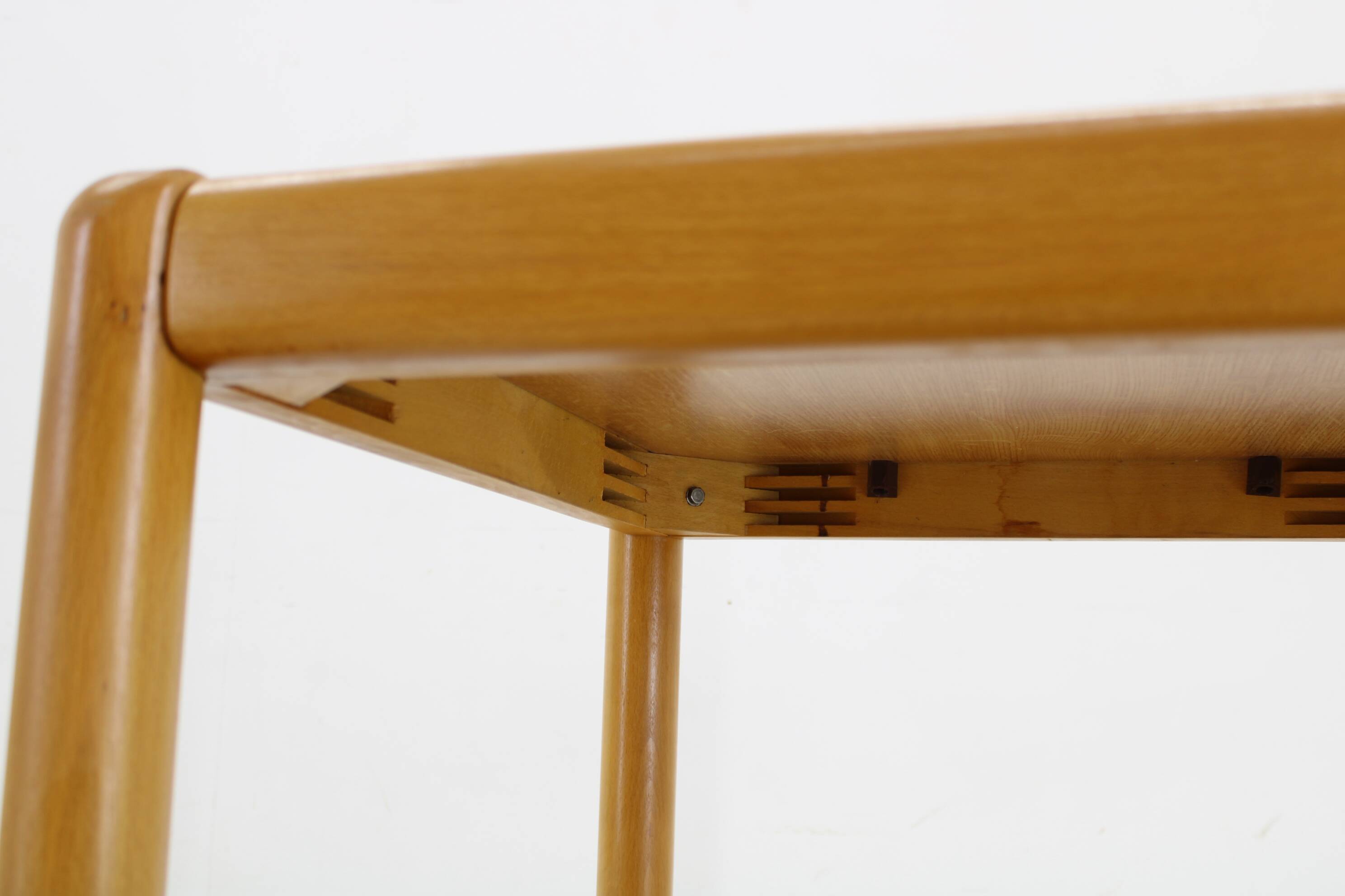 1970s Pair of Beech Armchairs and Coffee Table  by TON, Czechoslovakia