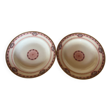 Paire d’assiettes  en porcelaine Haviland anciennes
