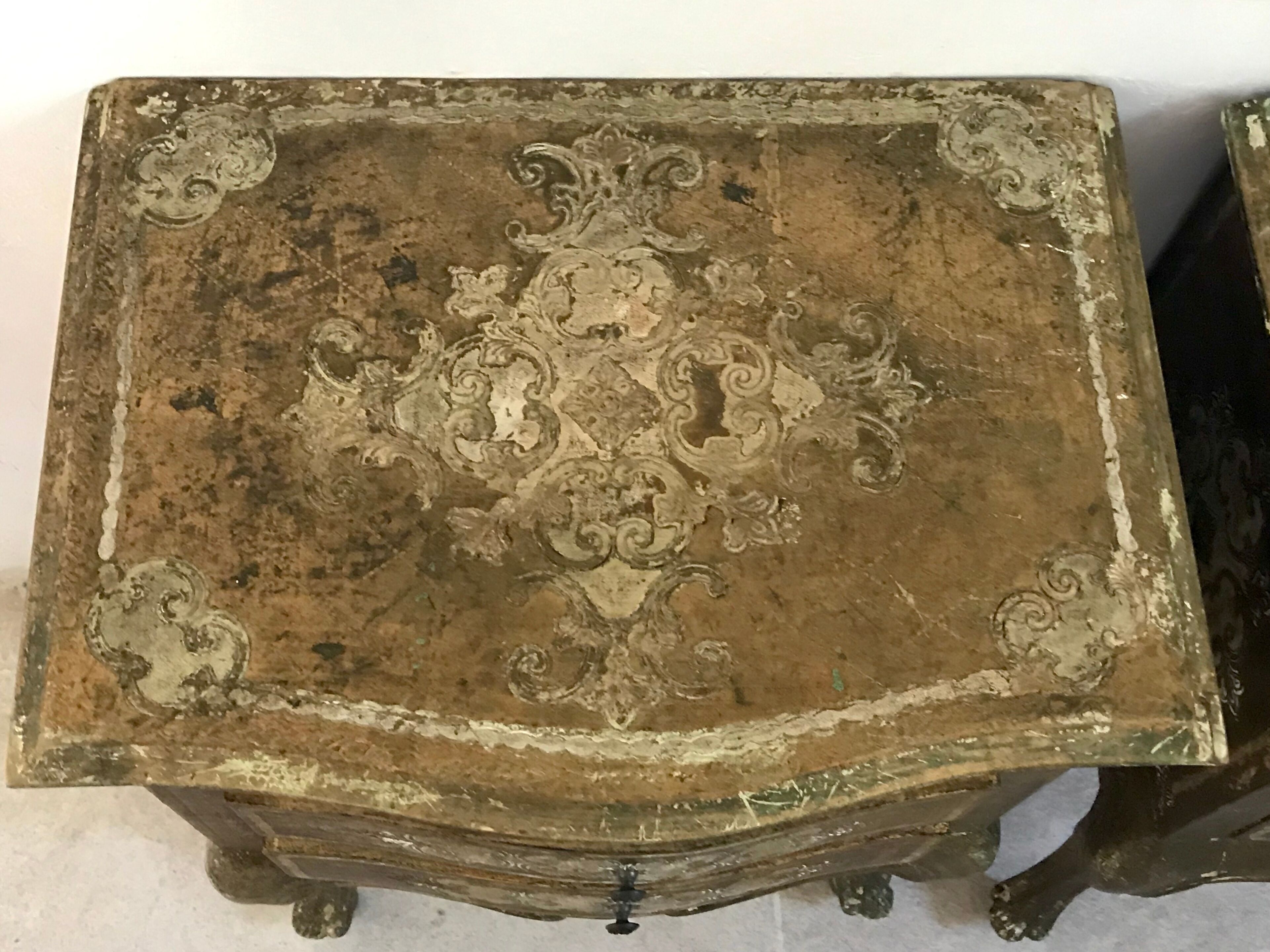 Pair of florentine bedsides