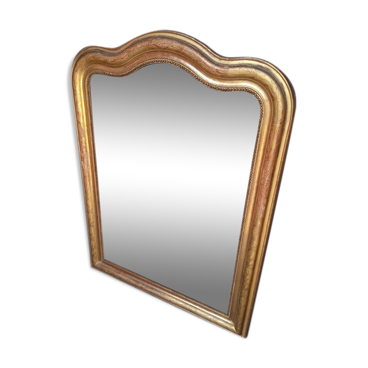 Mirror Louis Philippe XIXem gilding sheet 130/96cm