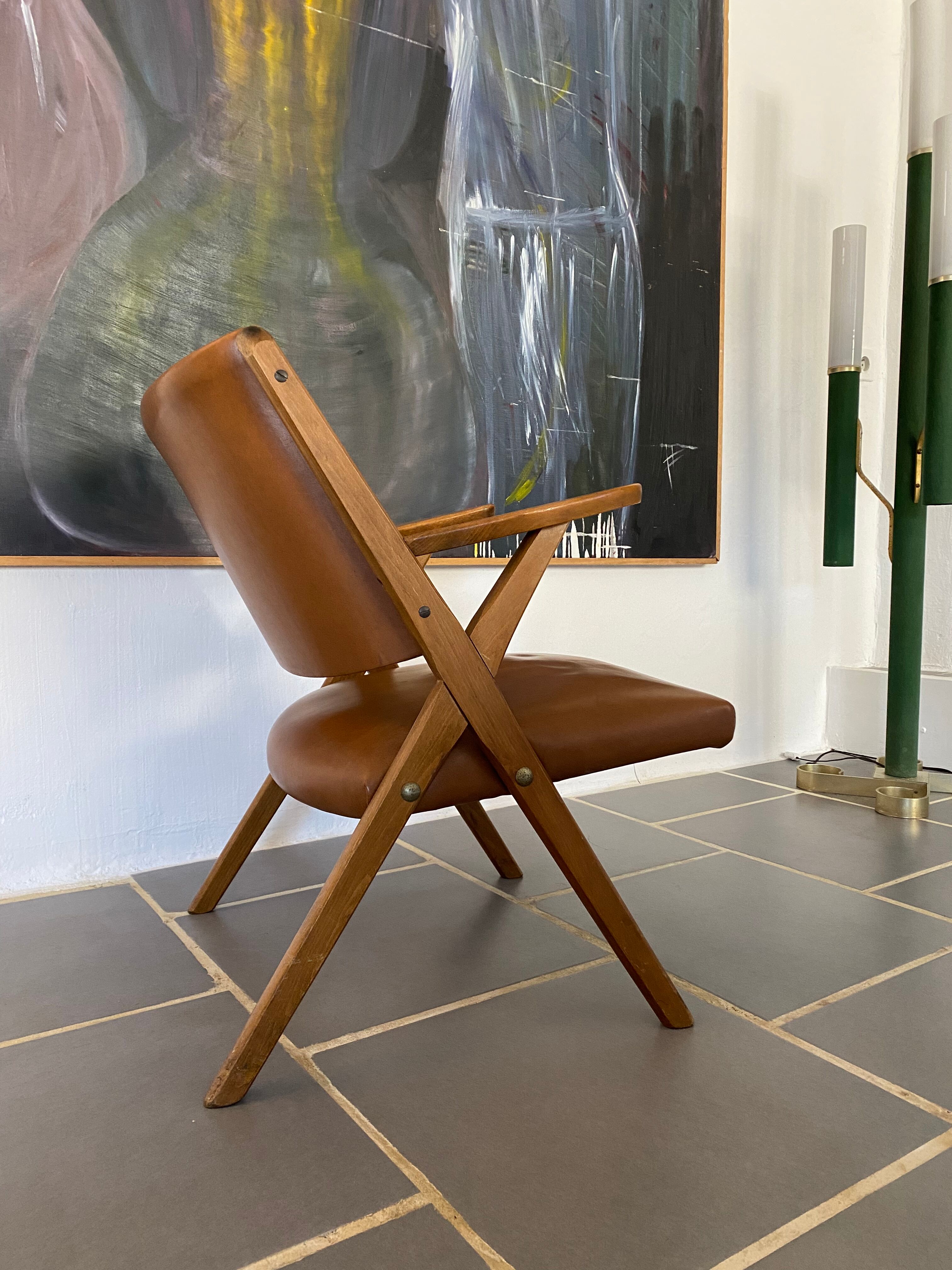 Fauteuil vintage design italien del vera