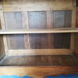 Louis XV style wardrobe entirely pegged wood with 2 cherry wood doors.