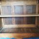 Louis XV style wardrobe entirely pegged wood with 2 cherry wood doors.