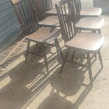 Series of 6 chairs model "minuet" by Baumann around 1960