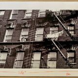 A suspended look Apartment fire escape New York City – 1953