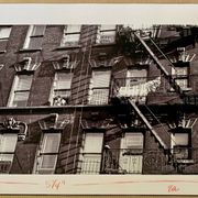 A suspended look Apartment fire escape New York City – 1953
