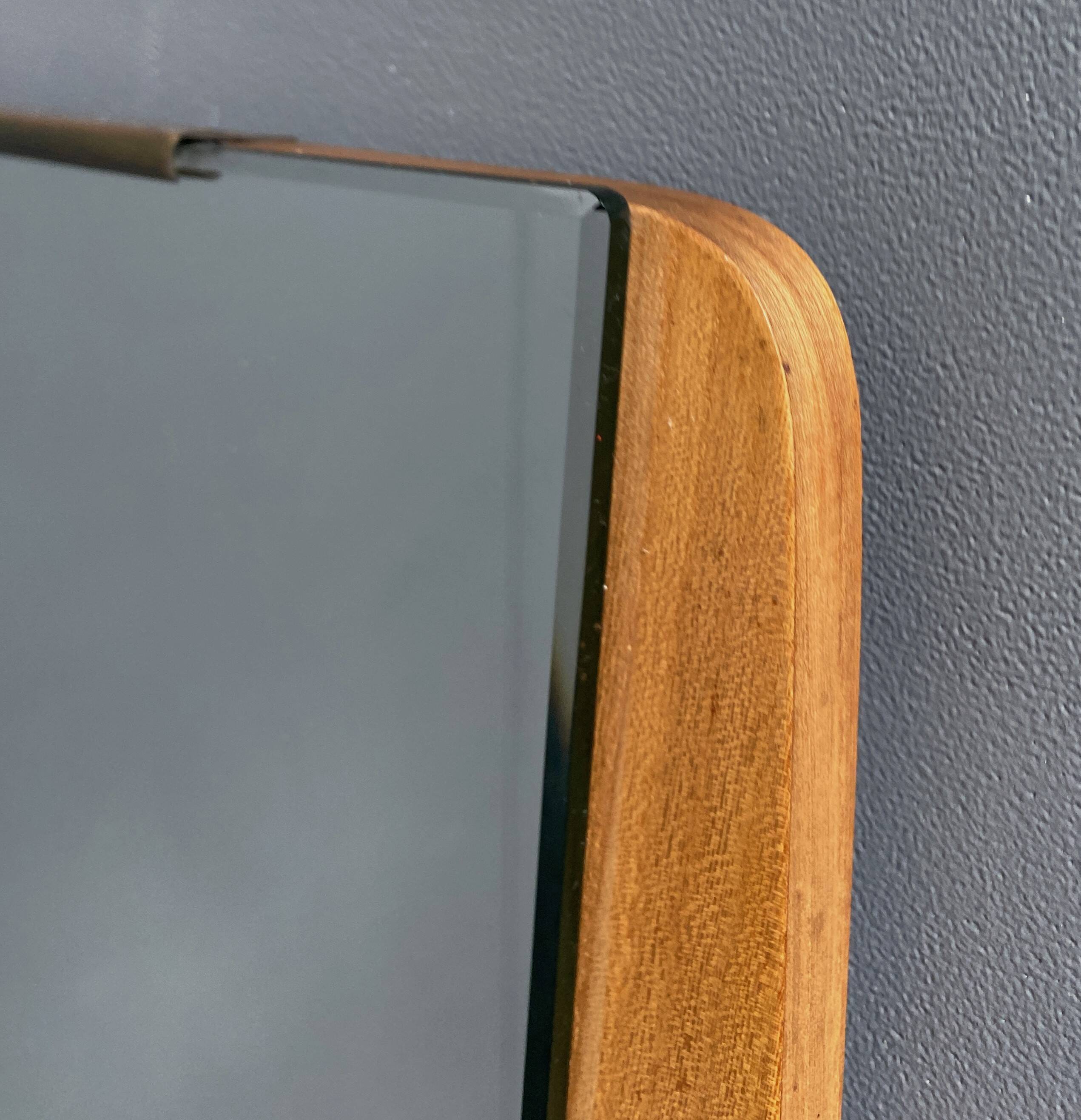 Miroir en bois, années 1960