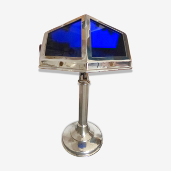 Lampe Pirouett bleu chromé