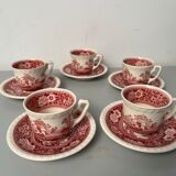 5 coffee cups and their Rusticana subcup