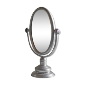 Miroir vintage psyché étain 27x44xm
