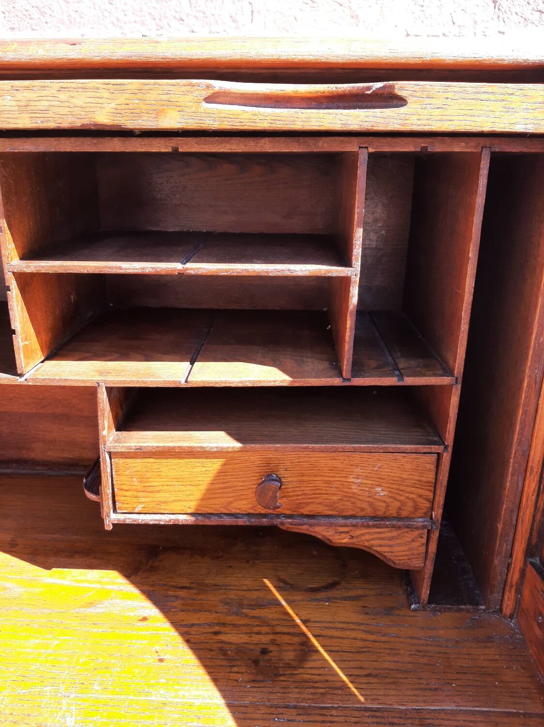 American "Roll Top" desk in oak.