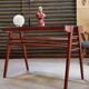 Table d'appoint ou console bois et verre par Frantisek Jirak 1960