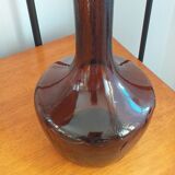 Carafe en verre teinté marron