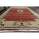 1970s Vintage Turkish Handmade Wool & Cotton Red Area Rug 239x363