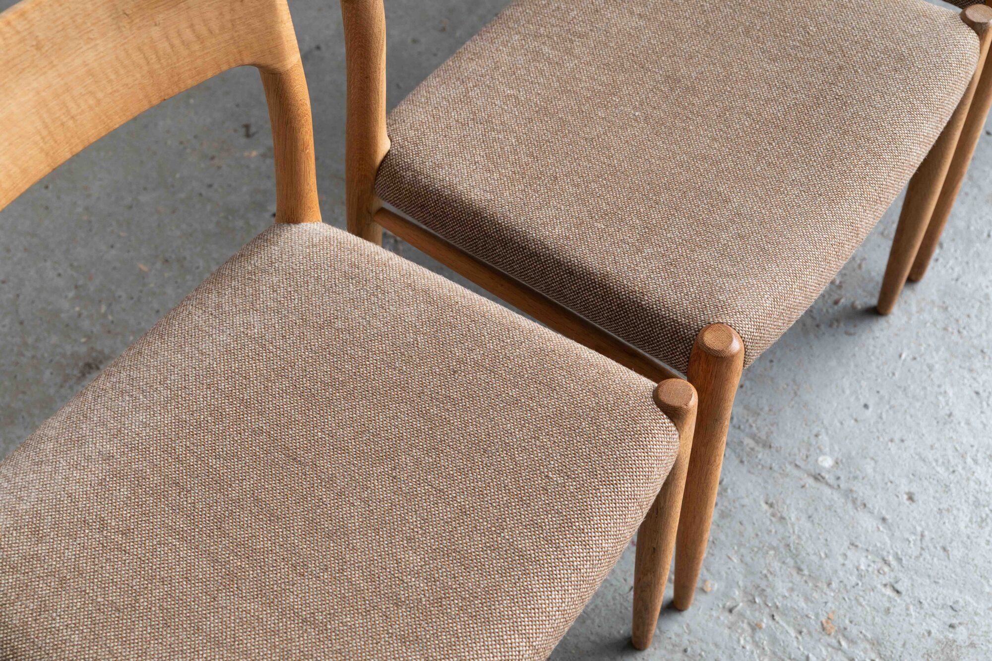 Set of 4 dining chairs 'model 75' by Niels Otto Moller