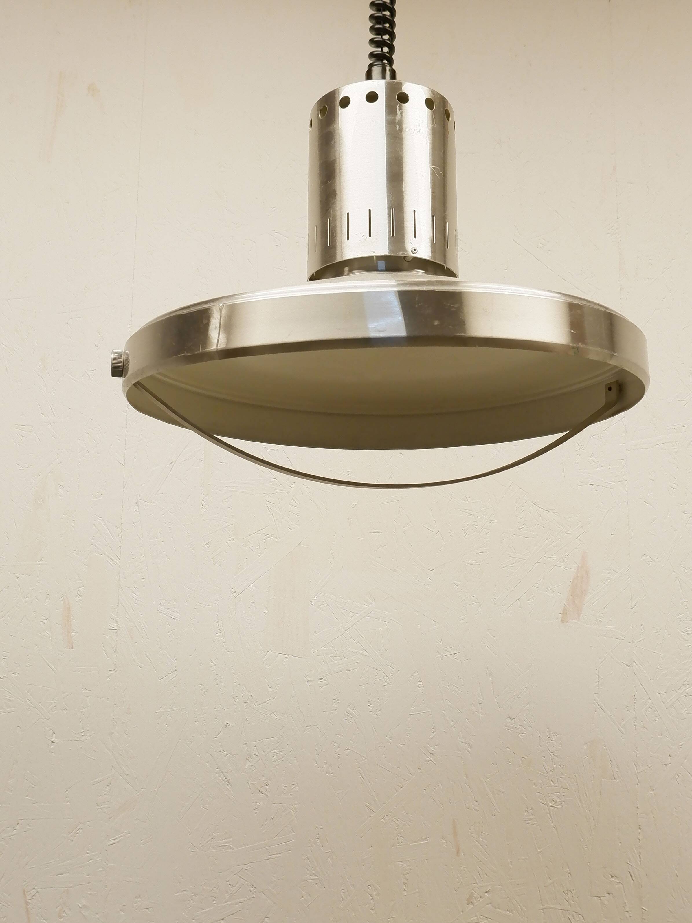 Vintage hanging lamp adjustable in height, 1970s