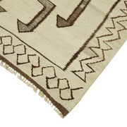 Turkish Handwoven Vintage Herki Kilim 110 cm x 356 cm