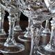 Lot de 12 verres à vin blanc en cristal ciselé