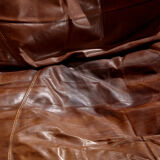 Modular leather sofa by Dreipunkt, set of 3.