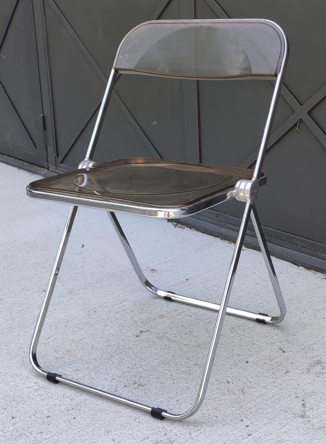 Pair of folding chairs giancario Piretti for Castelli