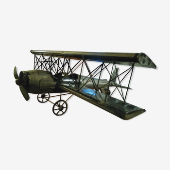 Biplane metal plane