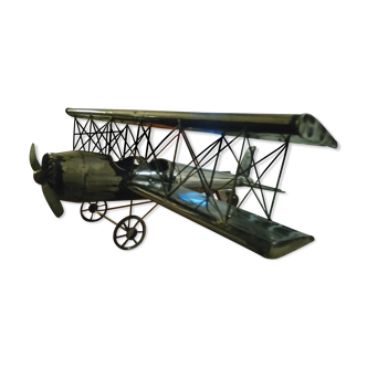 Biplane metal plane