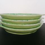 4 plates with gien porcelain snails