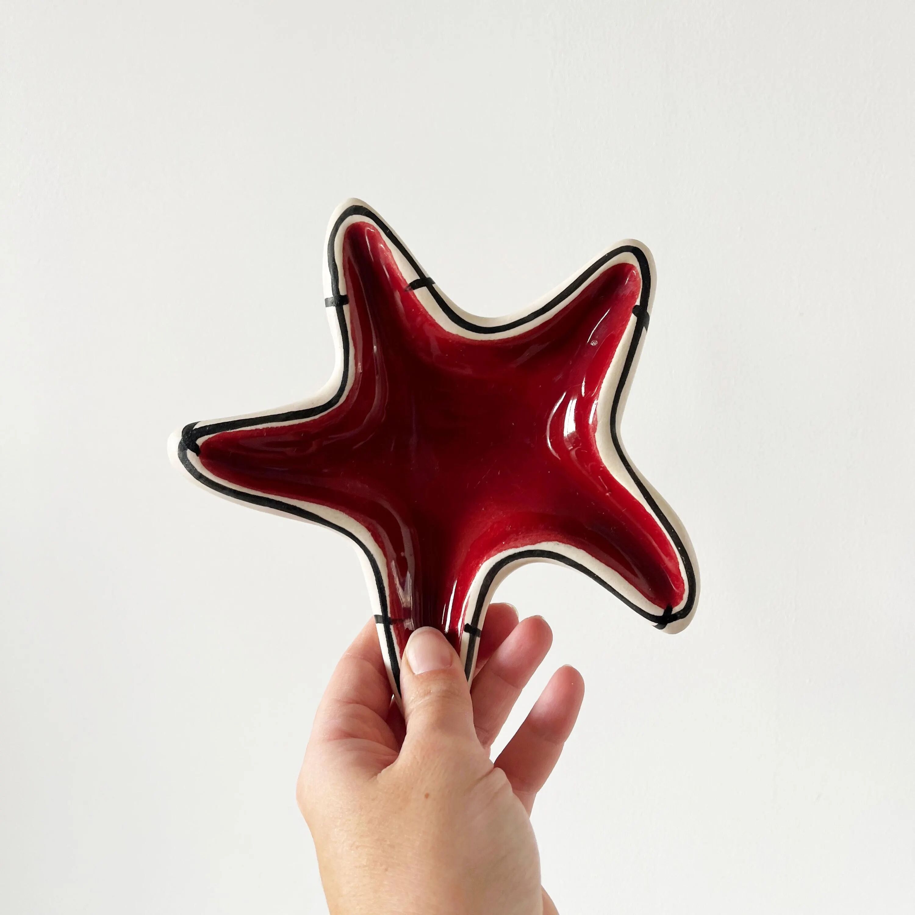 Starfish ceramic catchall 1950