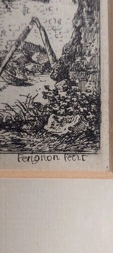 Alexis nicolas perignon (nancy 1726-1782) engraving xviii landscape