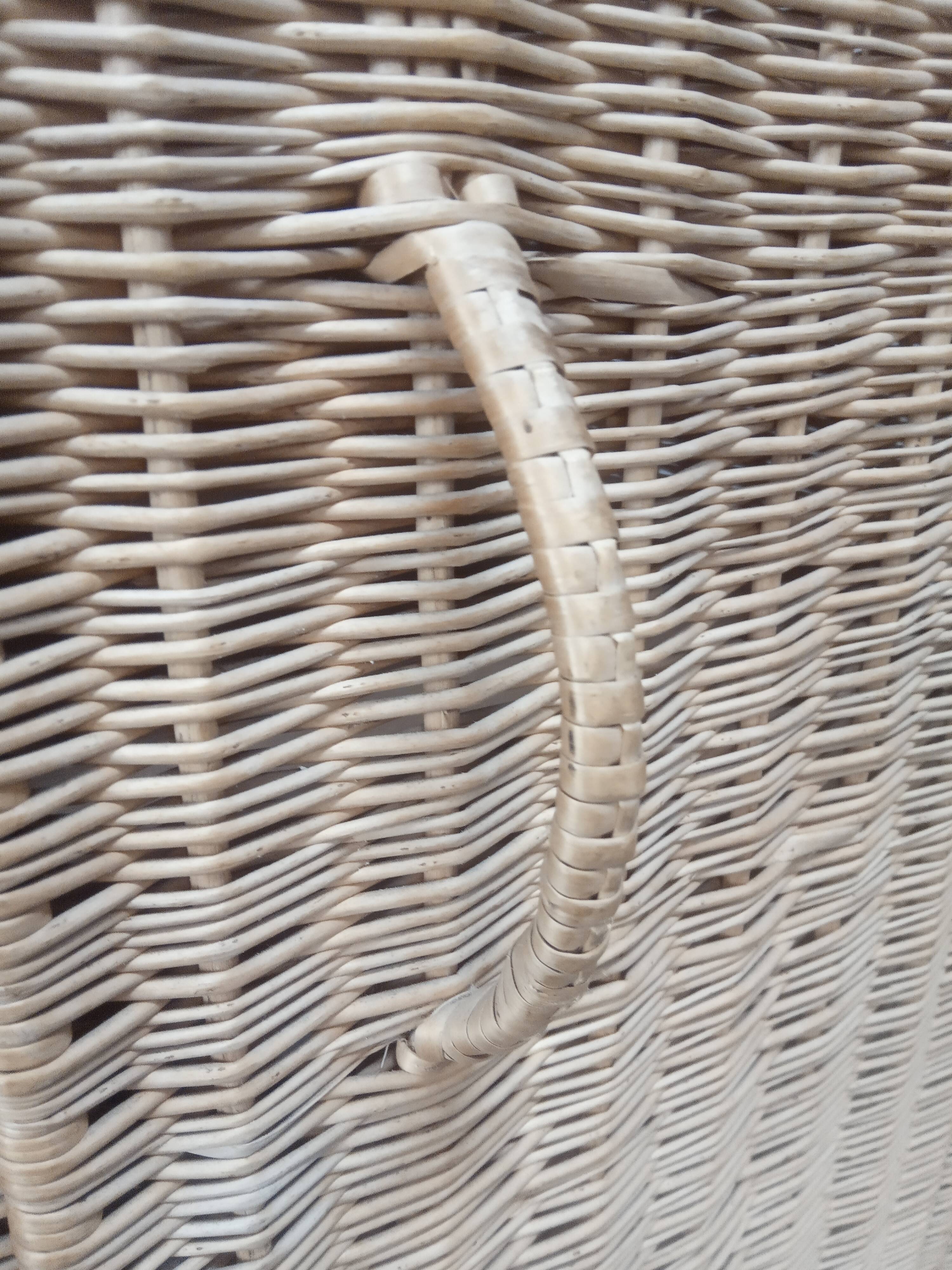 Vintage 50s rattan cabinet