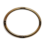 Cadre ovale en bois et stucs dorés de style Louis XVI - fin XIXe siècle