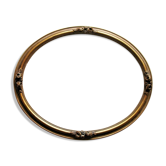 Oval frame in wood and gilded stucco in Louis XVI style - late 19th century