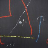 Joan miro: bird in the night - original signed stencil