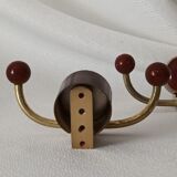 Art deco bakelite brass hooks
