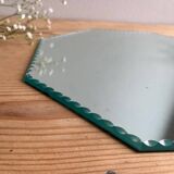 Vintage octagonal beveled mirror