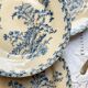 4 assiettes terre de fer gien chardon + 4 petites assiettes dépareillées grès tulowice