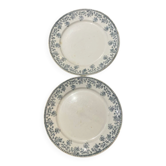 Sets of 2 earth presentation plates, made of iron.