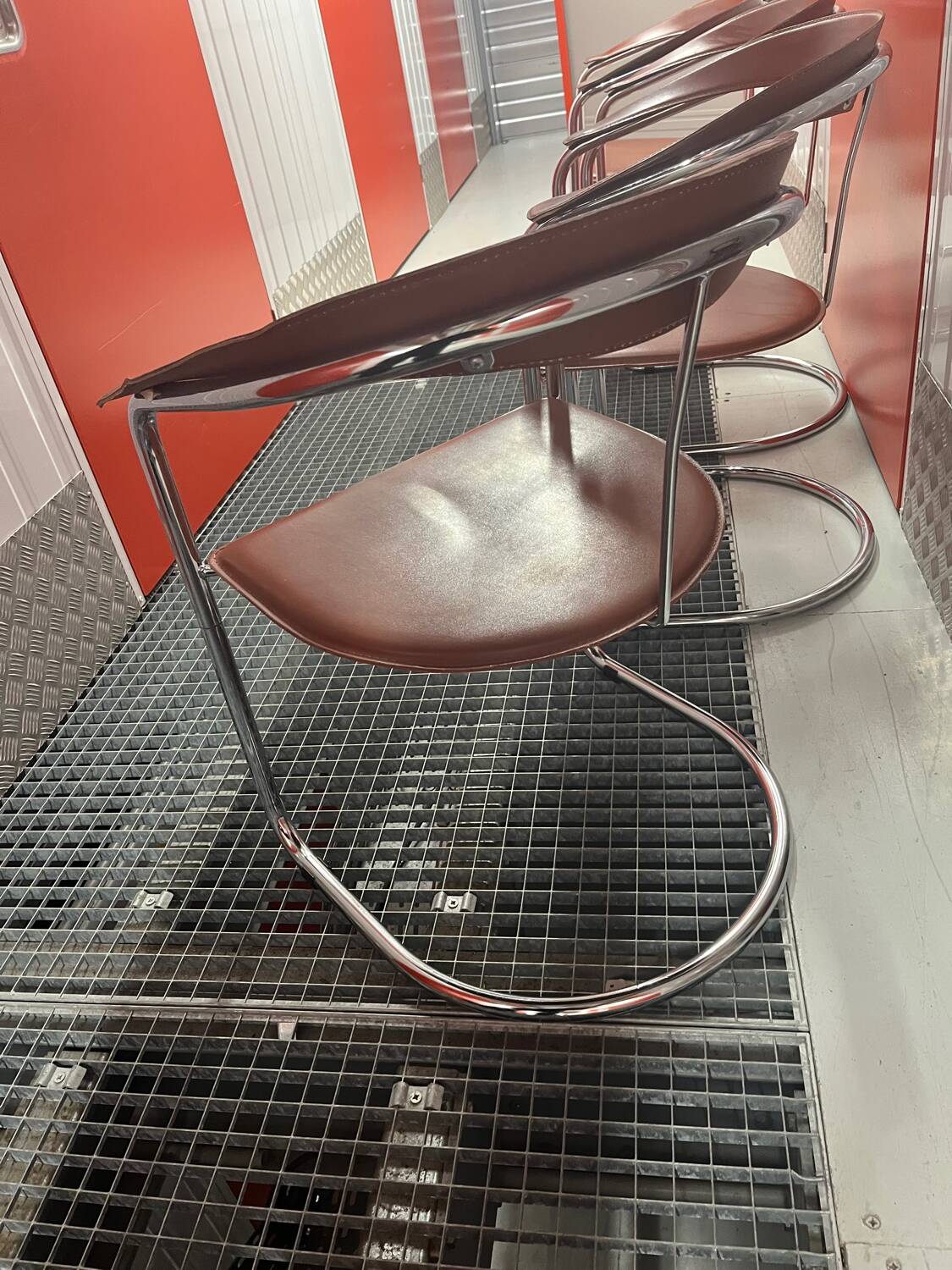 Rare set of 4 “Canasta” chairs by Arrben