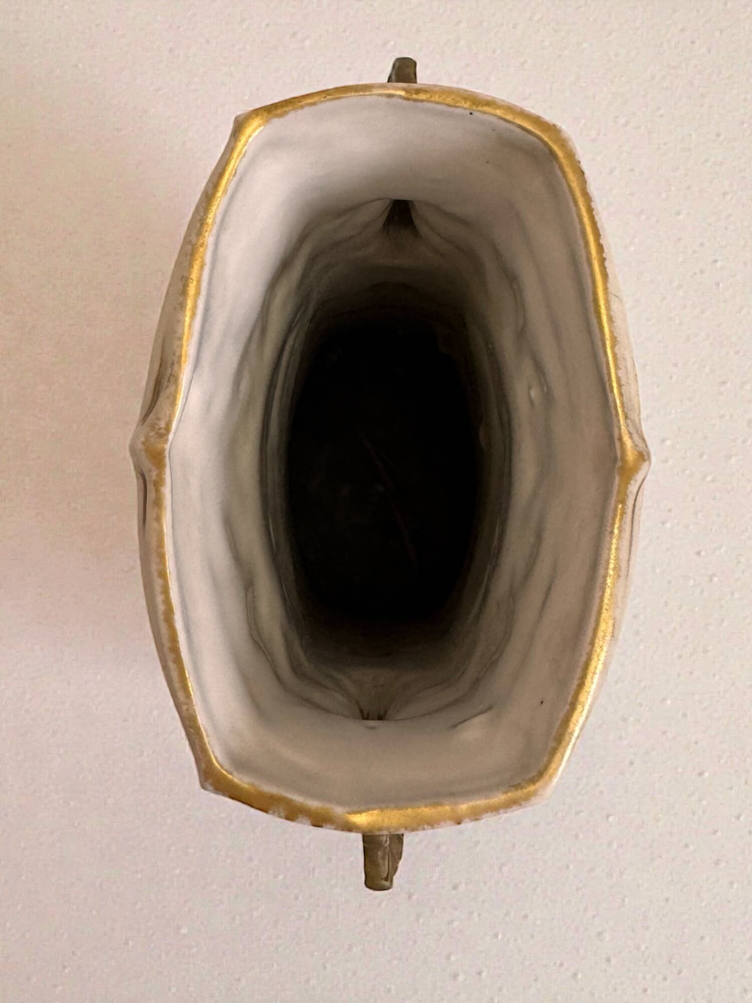 Art Nouveau vase Royal Dux Bohemia, sculpted deer, 1900s