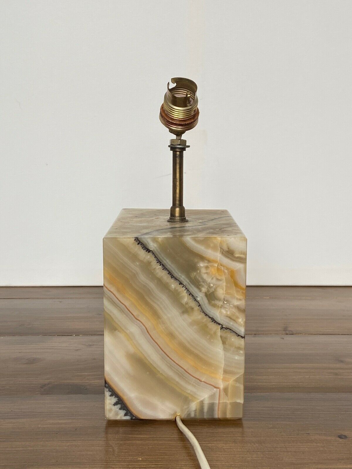 LAMP 1970 ON ONYX FOOT DESIGN FRENCH WORK MARMARA