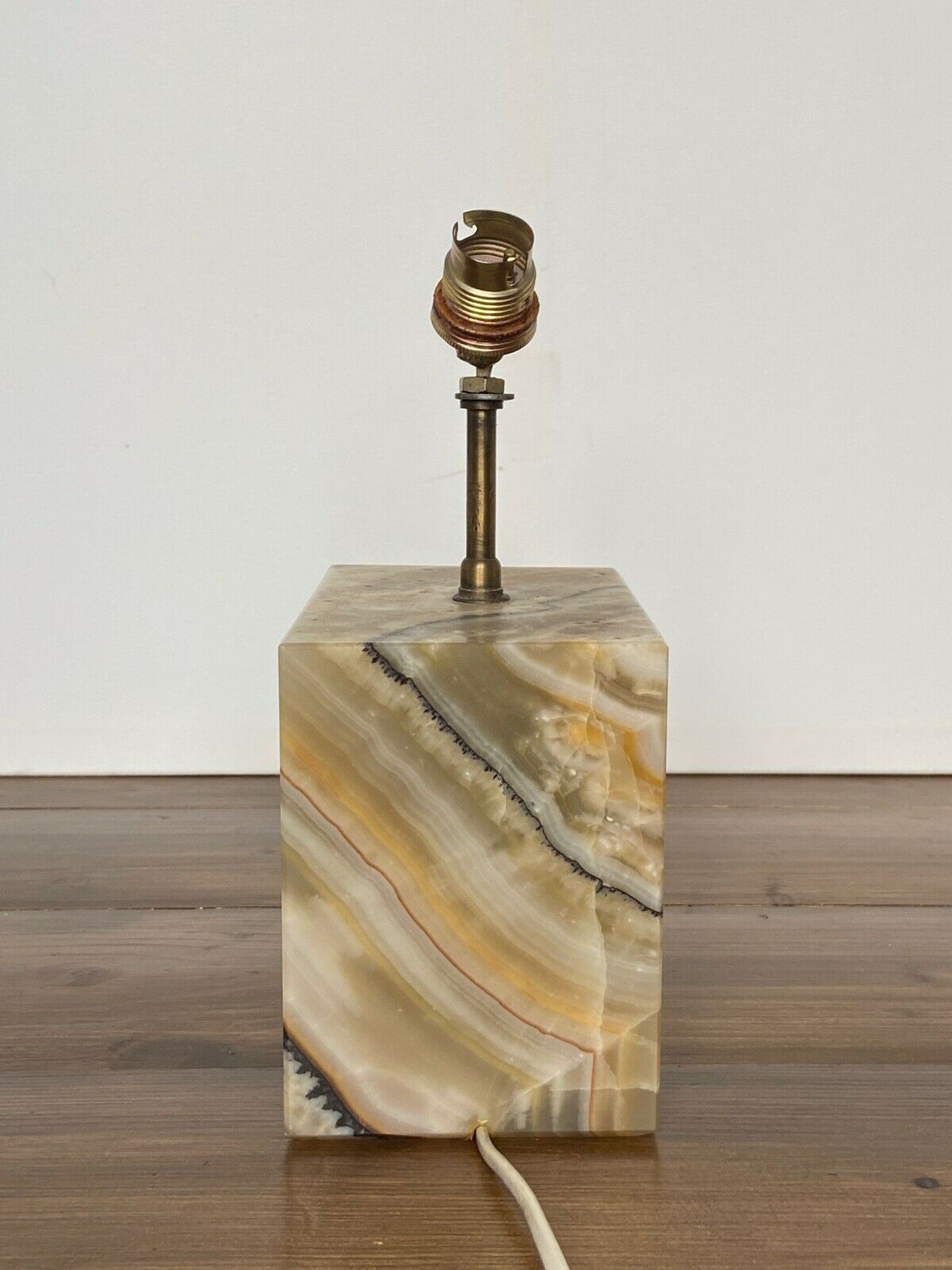 LAMP 1970 ON ONYX FOOT DESIGN FRENCH WORK MARMARA