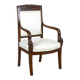 Antique Biedermeier Mahogany Armchair, 1890s