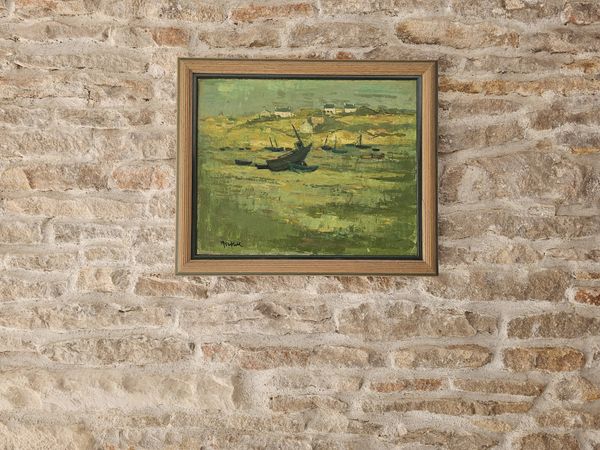 Tableau Huile sur toile - Paysage Breton, signé Jean Jacques Morvan