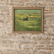 Oil painting on canvas - Breton landscape, signed Jean Jacques Morvan
