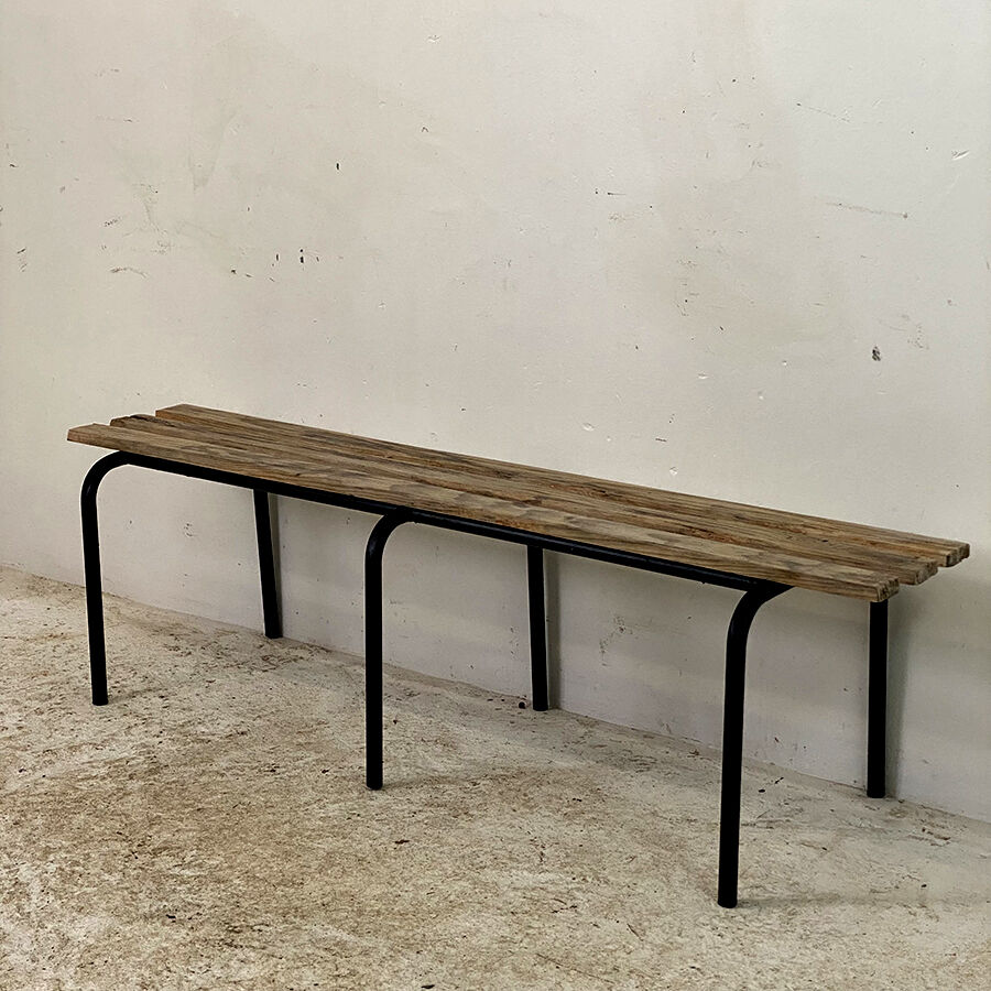 Vintage school bench 50's